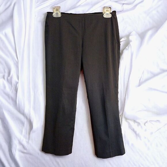 THEORY "HANNIE" Women's Stretch Capri Pant, Size 0, Black - Picture 2 of 9